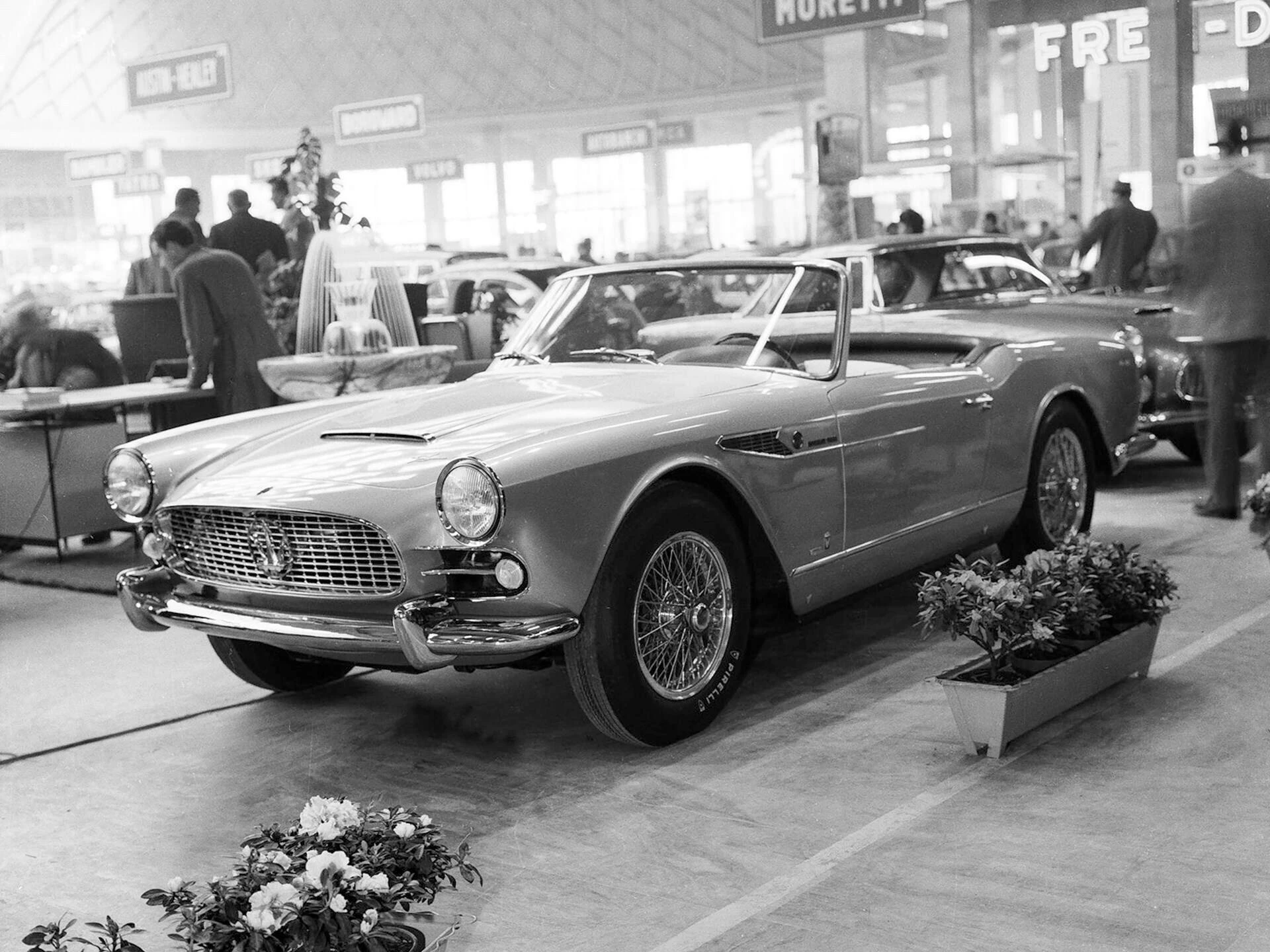 Chassis no. AM101.505 as seen at the 1959 Turin Motor Show.