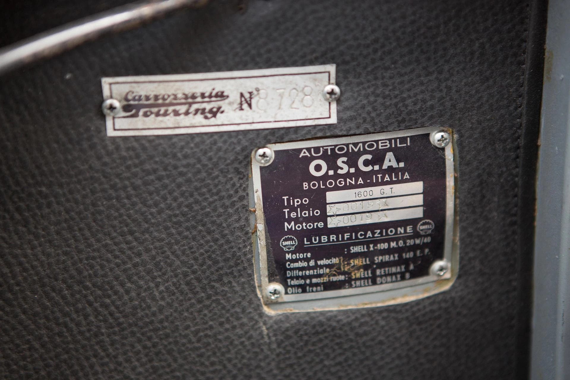 OSCA 1600 GT coupé Touring 1961 9