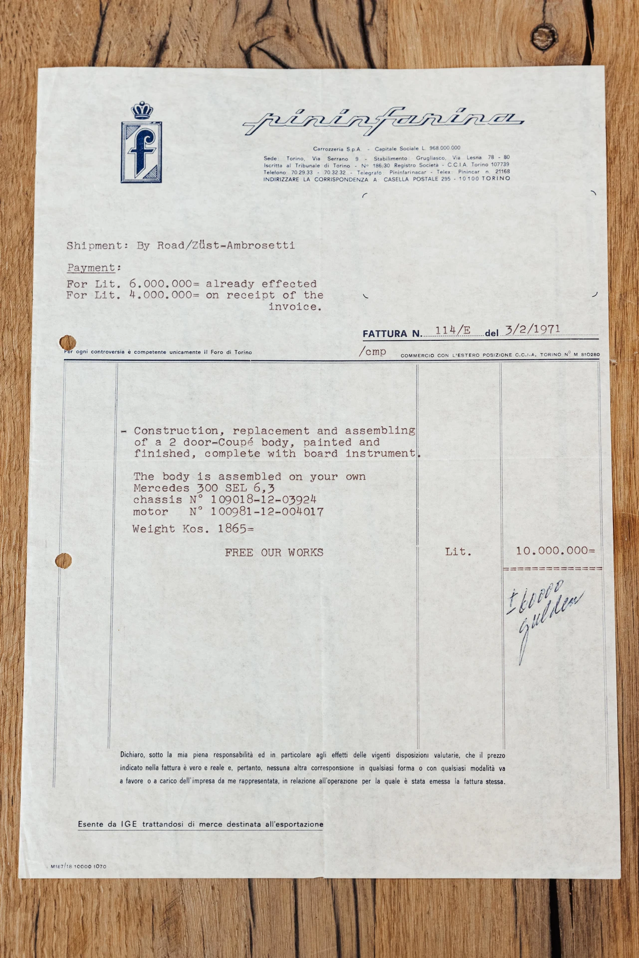 Mercedes-Benz 300 SEL 6.3 Coupé (Pininfarina) - 1969 20