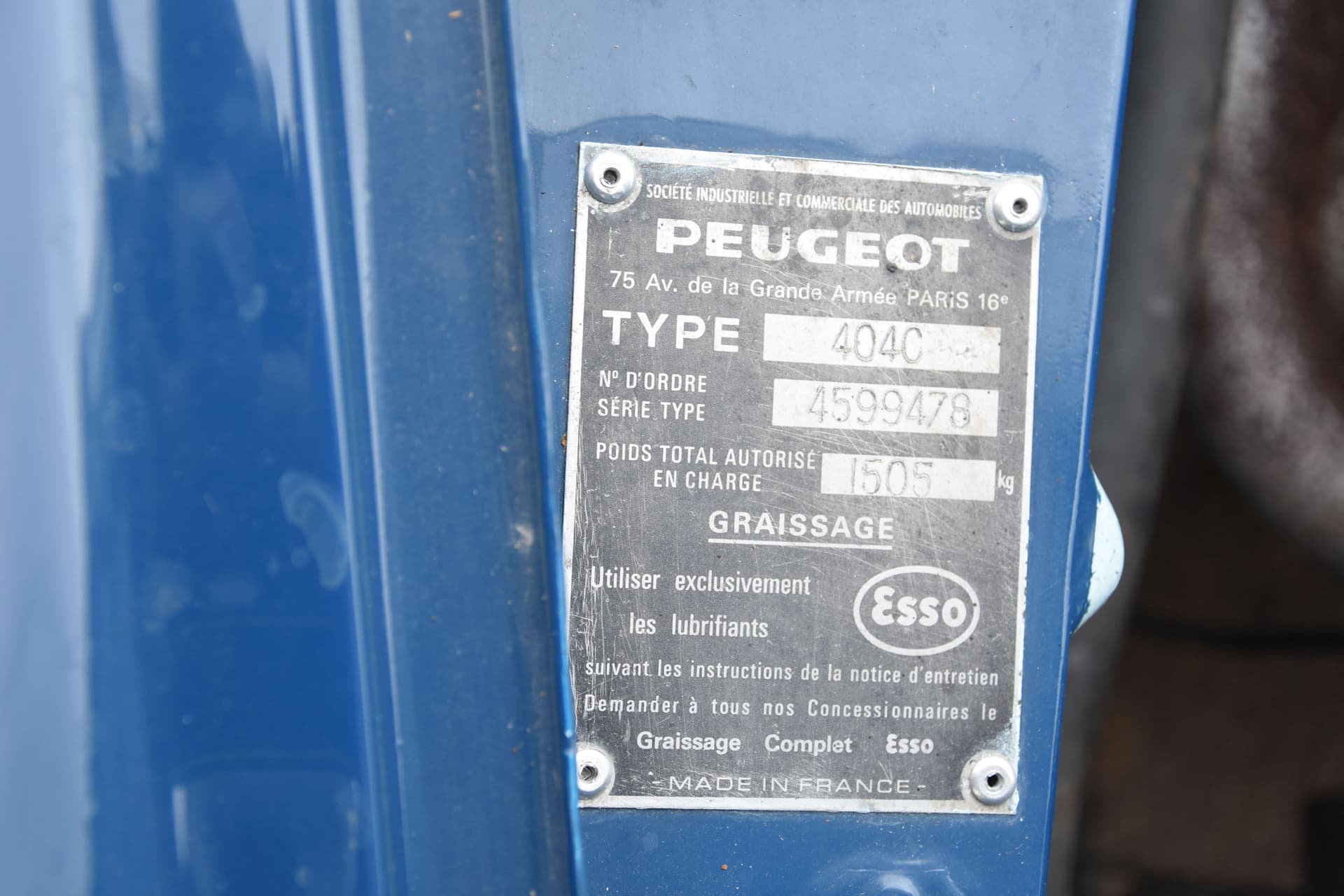 Peugeot 404 Cabriolet Super Luxe Injection Pininfarina - 1966 23