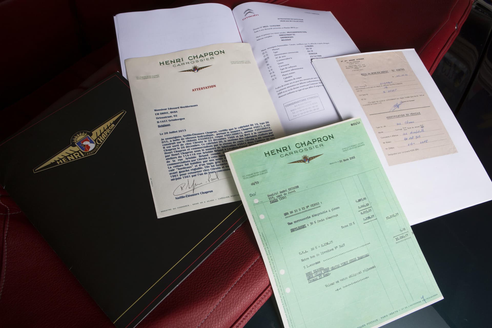 Citroën DS 19 cabriolet de pré-série - Chapron - 1961 - 33