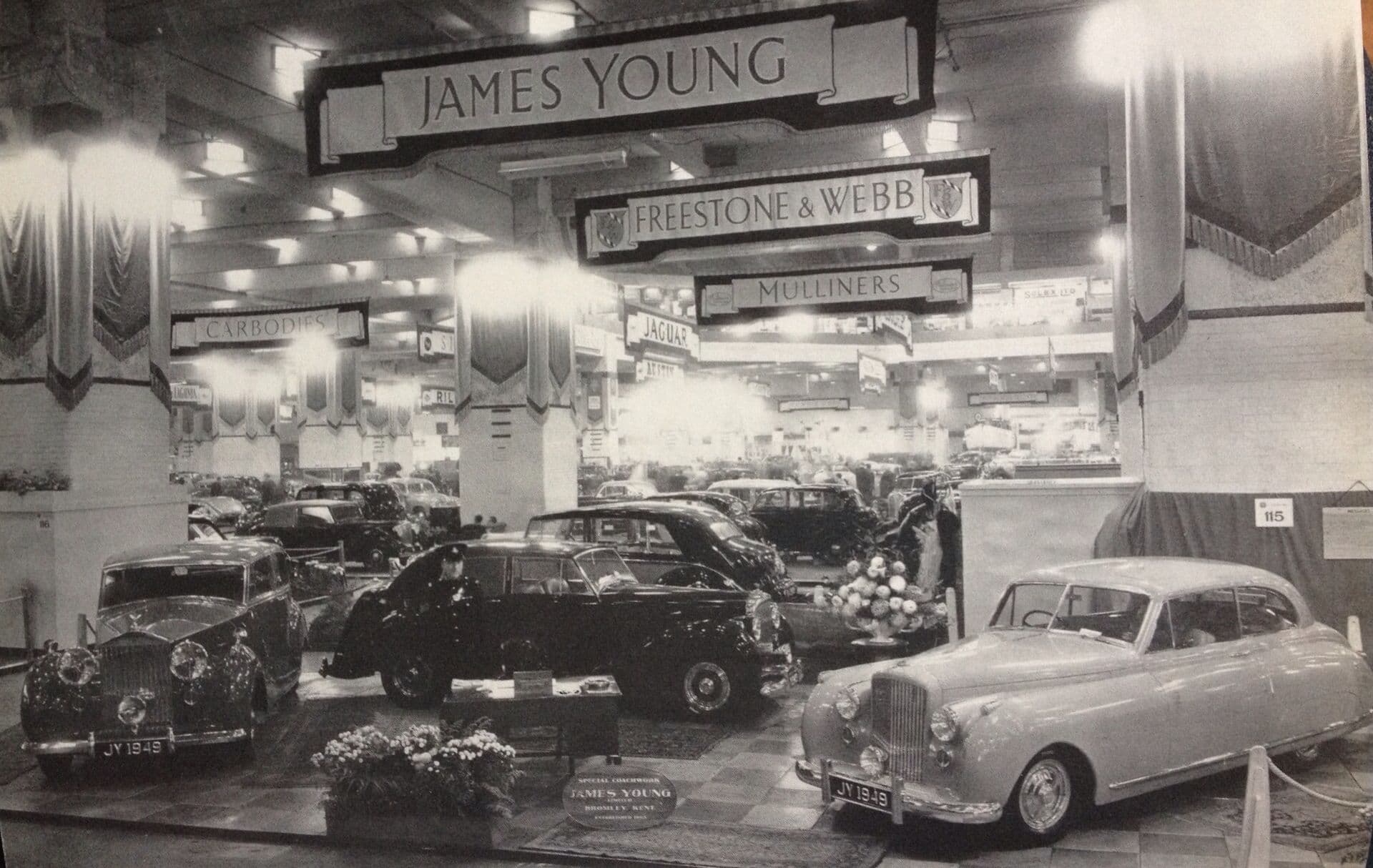 James_Young_stand_Earls_Court_1948