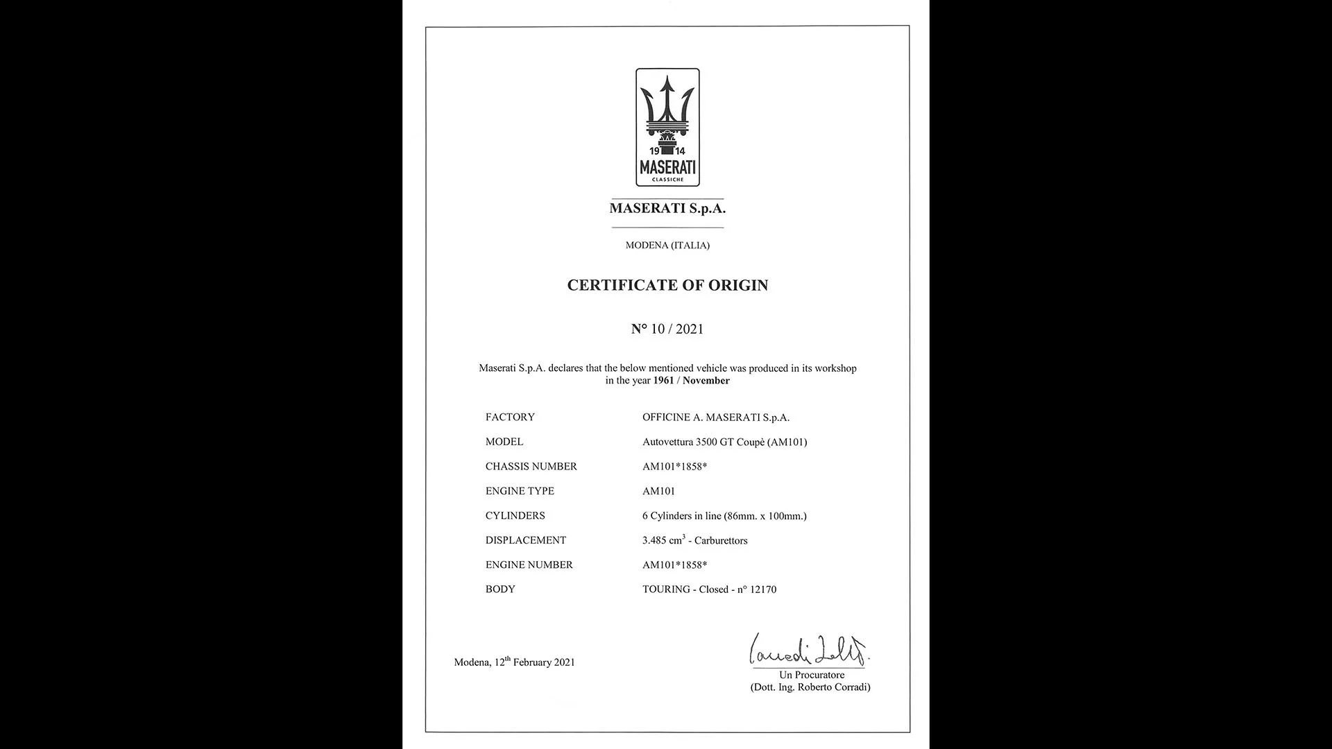 Maserati 3500 GT Coupe (Moretti) - 1962 - 36