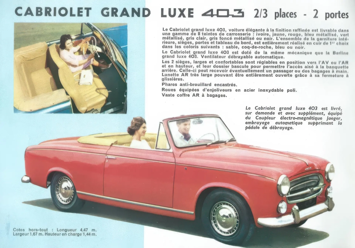 Peugeot 403 Cabriolet - 1958-19