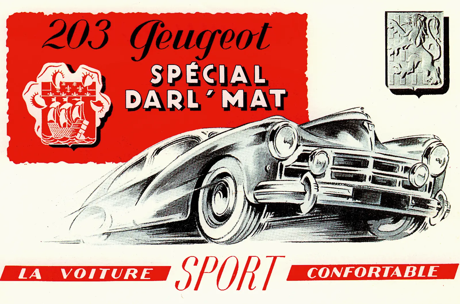 Peugeot 203 (Darl’Mat) - 1951 -brochure